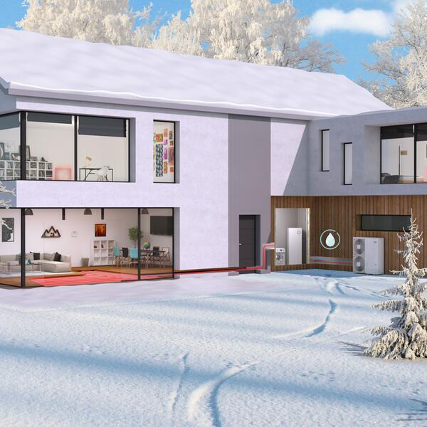 Úspora místa: 1 jediná venkovní jednotka namísto více jednotek