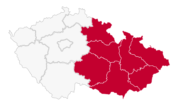 Mapa Morava